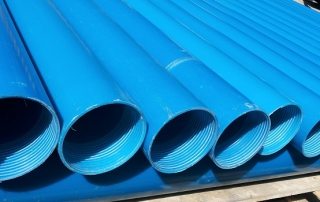 PVC casing pipes for threaded wells