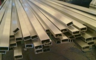 Steel rectangular pipes