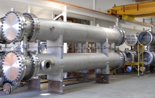 Shell at tube heat exchanger