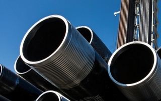 Sizes of metal pipes