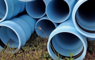 Sizes of plastic pipes